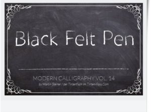 Black Felt Pen | Filzstift – Zierschrift für Glückwünsche und Plakate
