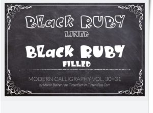 Black Ruby | Schriftart für Geburtstag, Hochzeit, Kinderfest